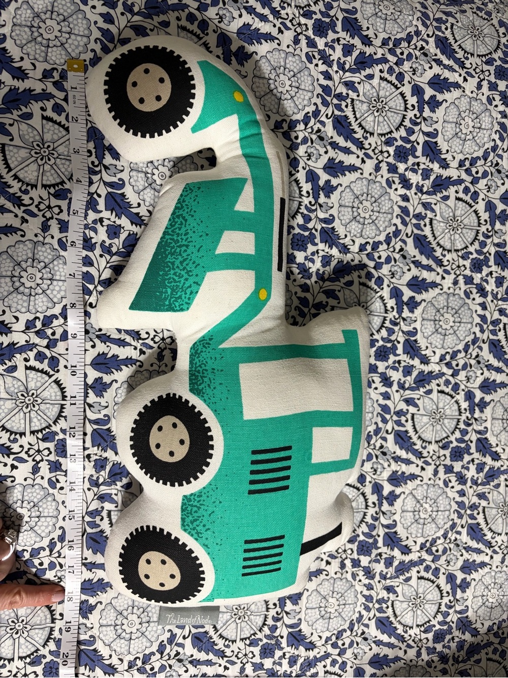 GUC The Land of Nod front loader pillow
Teal Toy Truck Plush Pillow